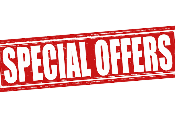 Keep an eye on our special offers!